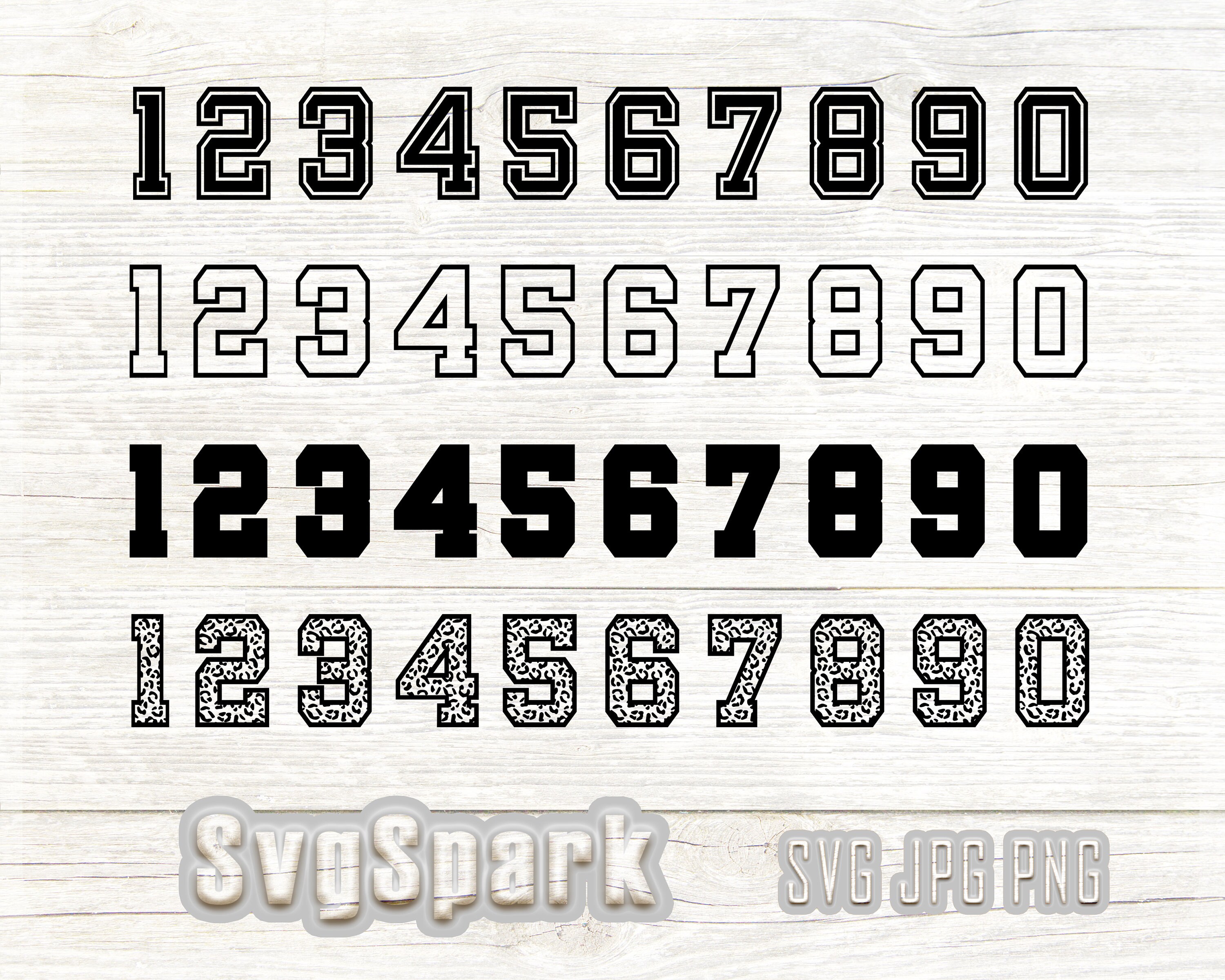 Jersey Numbers Svgsport Numbers Svgsport Jersey Svgsport Etsy