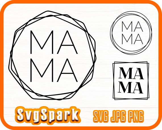Download Mama Svg Mama Shirt Svg Mama Square Svg Frame Svgsvg Mama Etsy