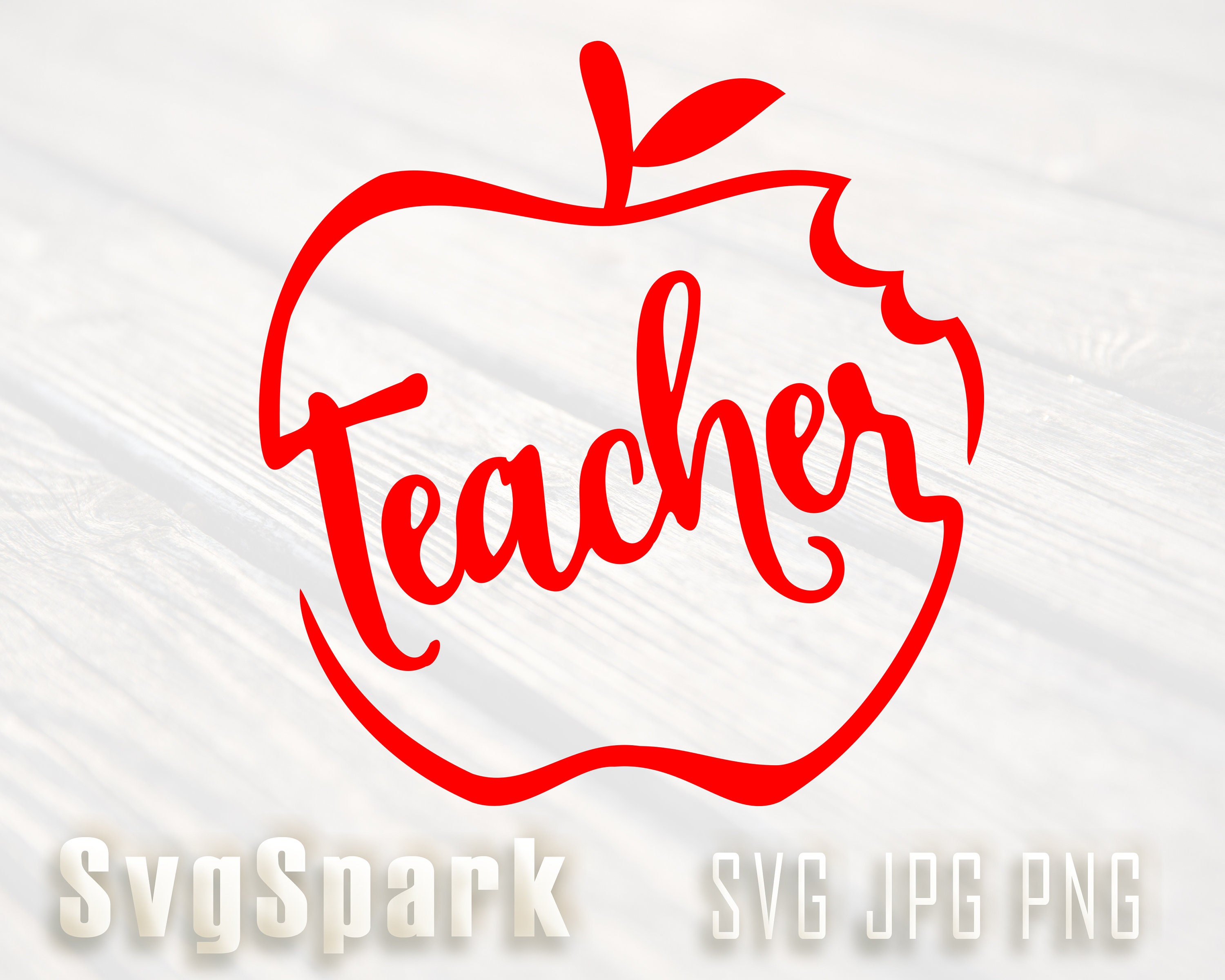 TEACHER Svg Teacher Svg Teacher Apple Svg School Svg - Etsy