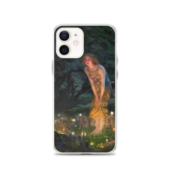 Midsummer Eve iPhone case and Samsung case by Edward Robert Hughes, Fairy Forest, Little Fairies iPhone