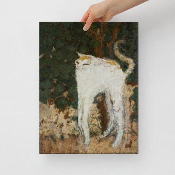 The White Cat Poster By Pierre Bonnard, Long Leg Cat Framed Poster, Canvas