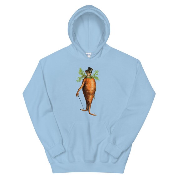 Carrot Man Hoodie Carrot Gentleman jumper Victorian carrot Etsy
