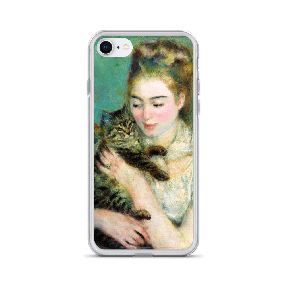 Pierre Auguste Renoir Femme Au Chat Iphone Samsung Case Etsy