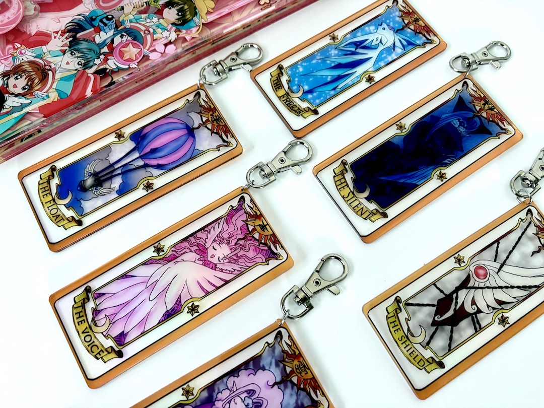 Cardcaptor Sakura Clow Cards Acrylic Keychain Clow Cards Sakura Cards ...