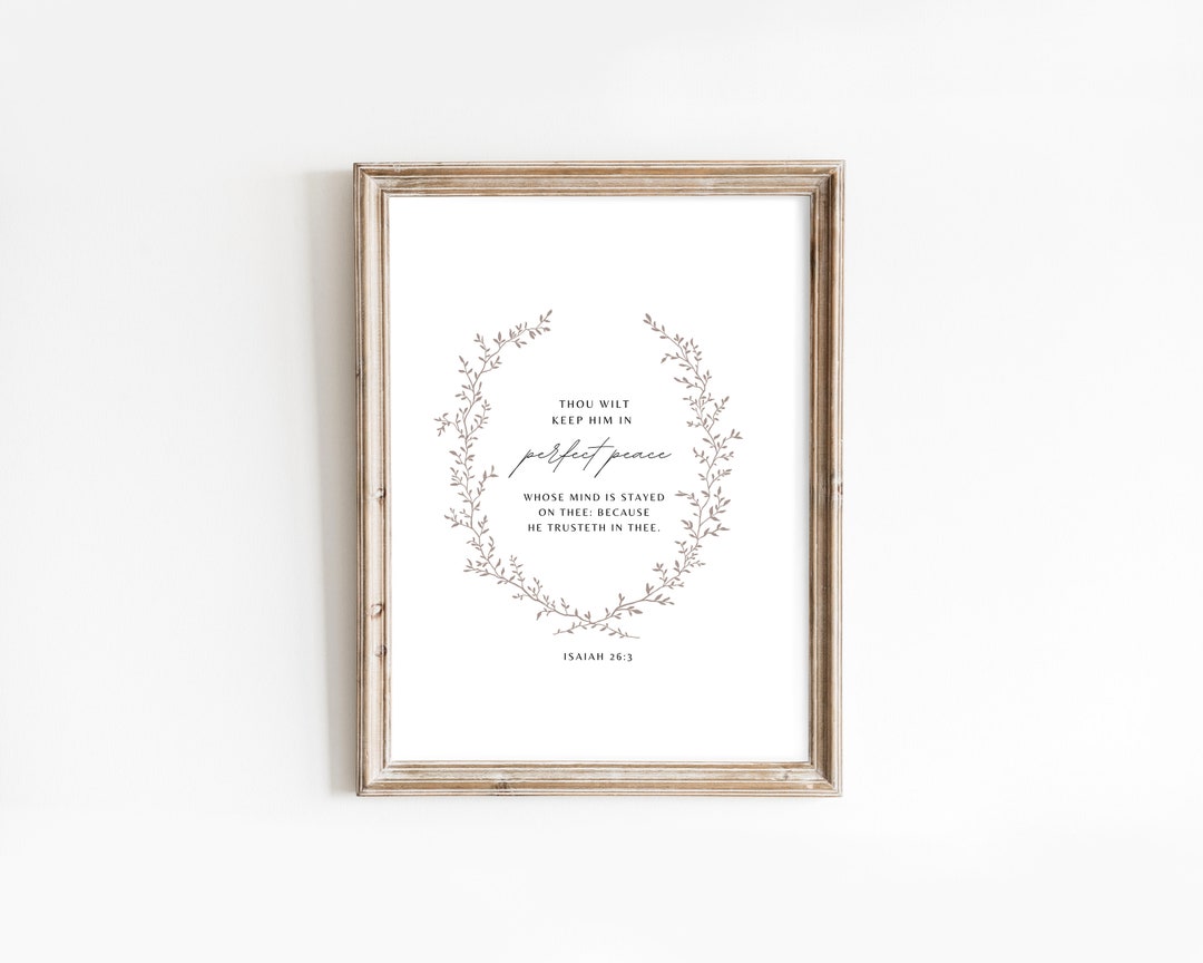Perfect Peace Printable Artwork INSTANT DOWNLOAD - Etsy
