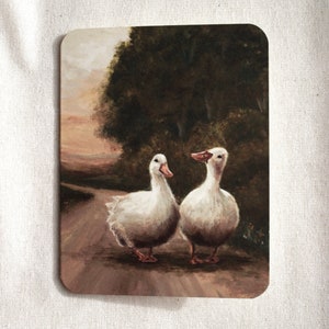 Companionship Card Two White Geese image 2