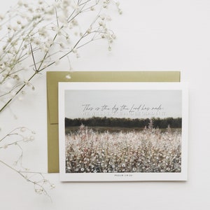C'est le jour que le Seigneur a fait - Psaume 118:24 - Carte de voeux chrétienne - Carte de mariage/carte d'occasion spéciale