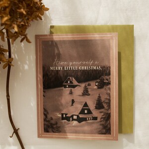Faites-vous un joyeux petit Noël - Carte de vœux esquissée à la main