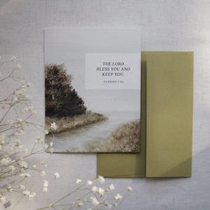 The Lord bless you and keep you. Numbers 6:24 - Christian Cards - Thank You Card