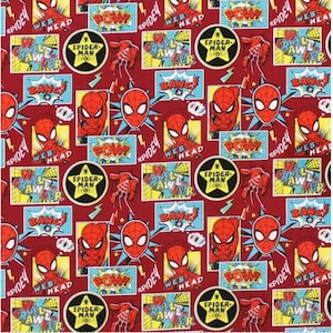 Spiderman Cotton Fabric Outside the Box