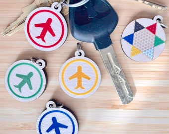 Cantonese Aeroplane Chess and Chinese Checkers Keychains 飛行棋 Fei Xing Qi