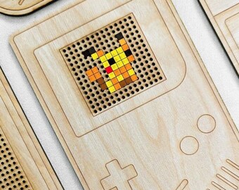 Gameboy Pikachu Cross-Stitch Kit