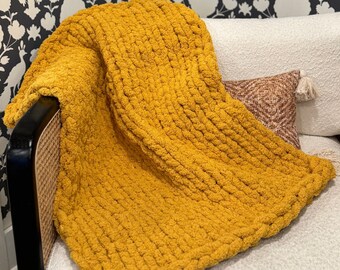Chunky Knit Baby Blanket|Baby Shower Gift|New Mom Gift|Custom Handmade Baby Gift|Baby Photography|Soft and Comfy Throw|Baby Blanket
