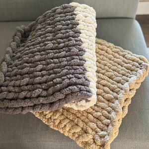 Chunky Knit Baby Blanket|Baby Shower Gift|New Mom Gift|Custom Handmade Baby Gift|Baby Photography|Soft and Comfy Throw|Baby Blanket