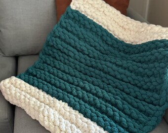 Chunky Knit Baby Blanket|Baby Shower Gift|New Mom Gift|Custom Handmade Baby Gift|Baby Photography|Soft and Comfy Throw|Baby Blanket