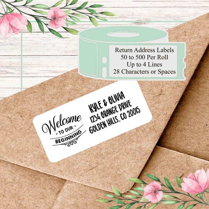 Wedding Invitation Address Labels Address Labels on a Roll Etsy