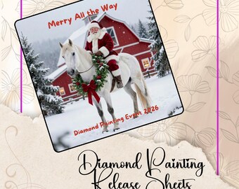 Merry All the Way, Reusable Diamond Painting Release Papers