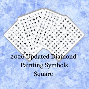 Diamond Painting Drill Stickers: Symbols and Numbers for All Manufacturers - Updated Version 2026
