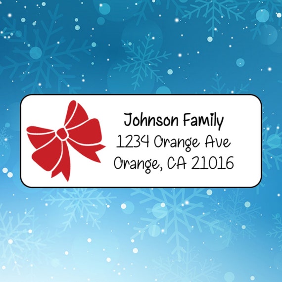 printed return address labels personalized