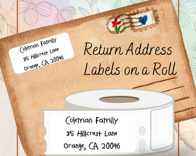 Rolled Address Labels