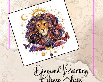 Watercolor Floral Zodiac Symbols: Diamond Painting Release Sheets