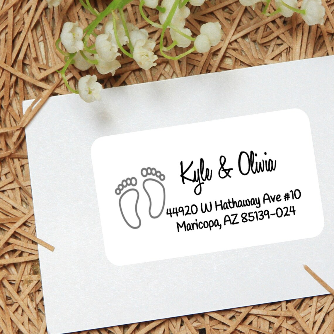 Return Address Label Baby Address Label Baby Etsy