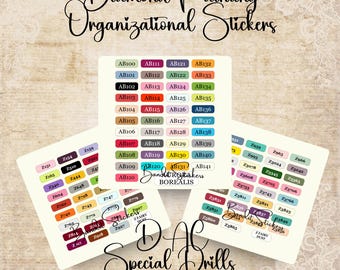 Diamond Painting Stickers  Labels for Drill Organization  DAC DMC Aurora Borealis Fairy Dust