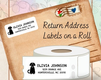 Personalized Dog Return Address Labels: Custom Pet Stickers