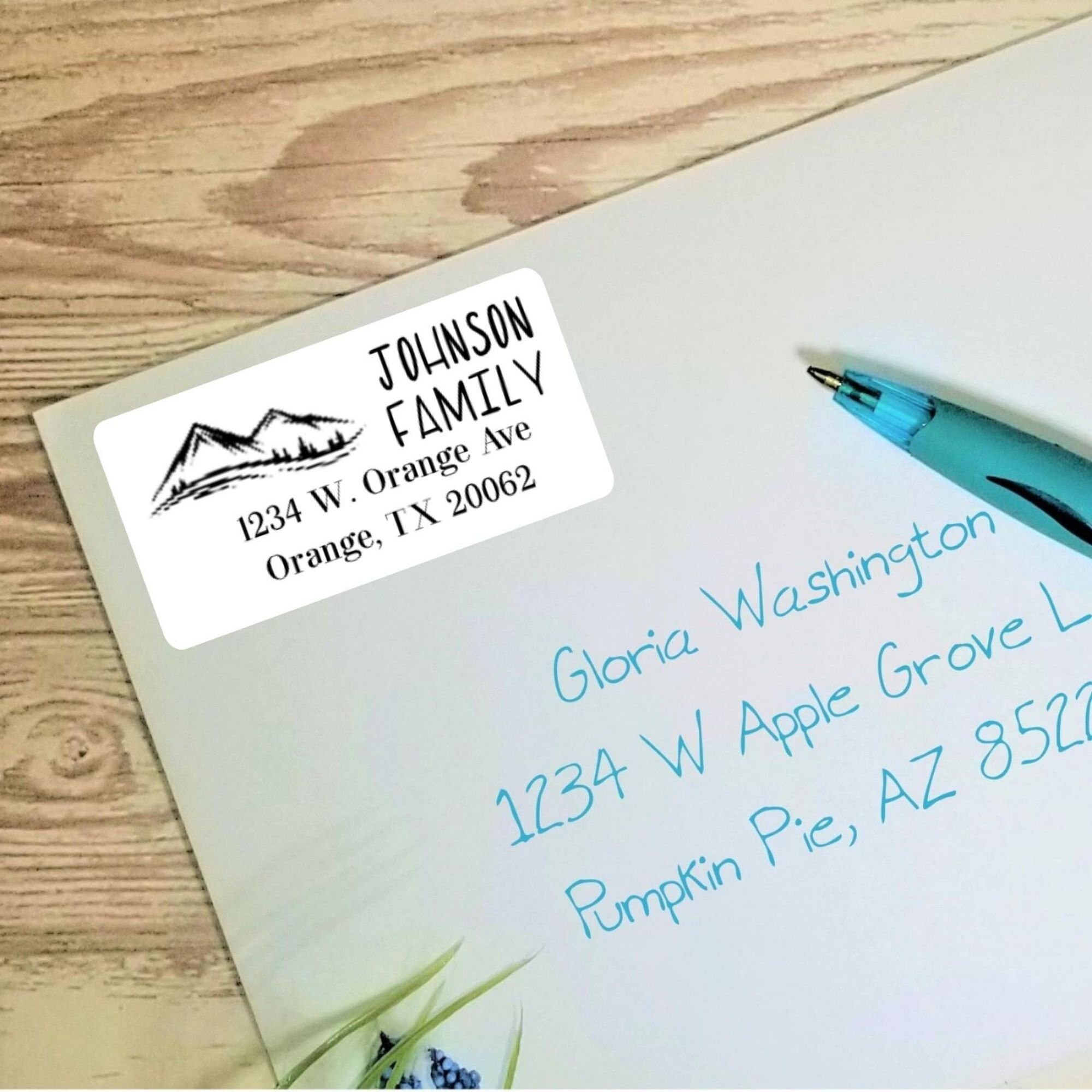 Return Address Stickers Custom Address Stickers Personalized Etsy