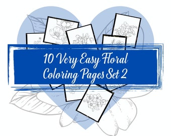 Floral Coloring Pages: 10 Easy Adult Designs (PDF Download)