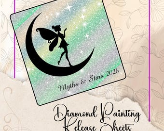 Fairy Moon Myths Stars 2026 Event, Reusable Silicone Diamond Painting Release Sheets