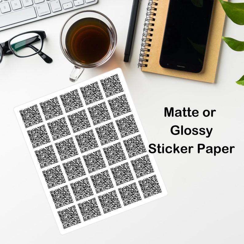 24 QR Code Stickers Custom Scan Codes Envelope Seals Etsy