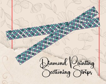 Mermaid Skin Scales Sectioning Stickers, Diamond Painting Tools