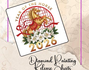 2026, Year of the Horse, Diamond Painting Release Paper