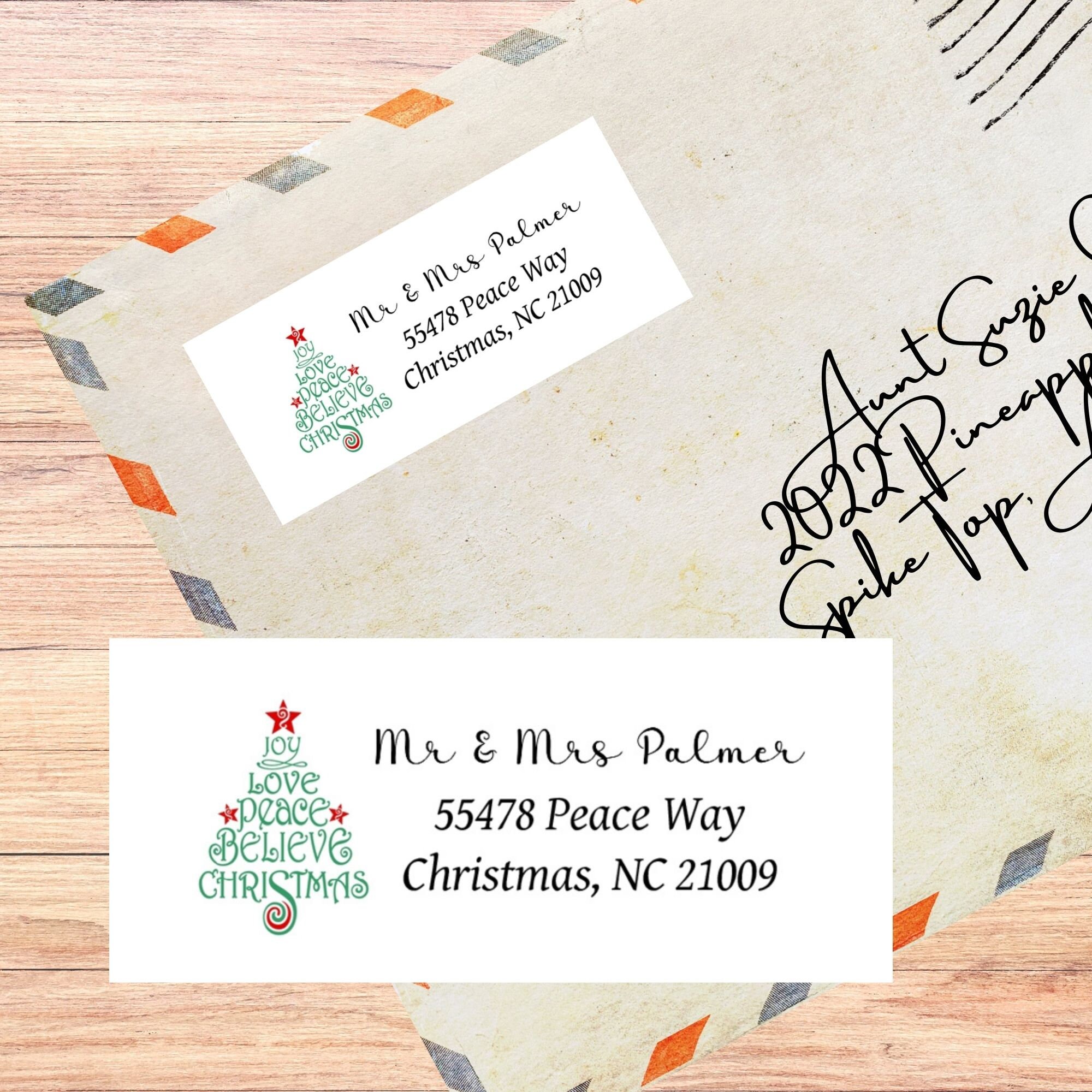 Christmas Return Address Label, Christmas Tree Label, Christmas Gifts, Housewarming Gifts, Christmas Card Sticker, Family Christmas Cards