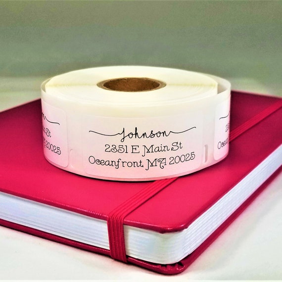 Custom Address Labels Script Font Address Labels Return Etsy