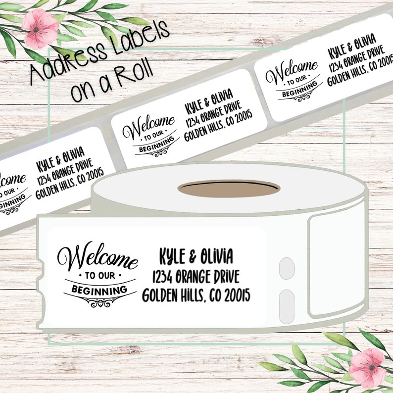 Wedding Invitation Address Labels Address Labels on a Roll Etsy