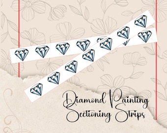 Diamond Painters Diamonds, Sectioning Stickers, Washi Replacement