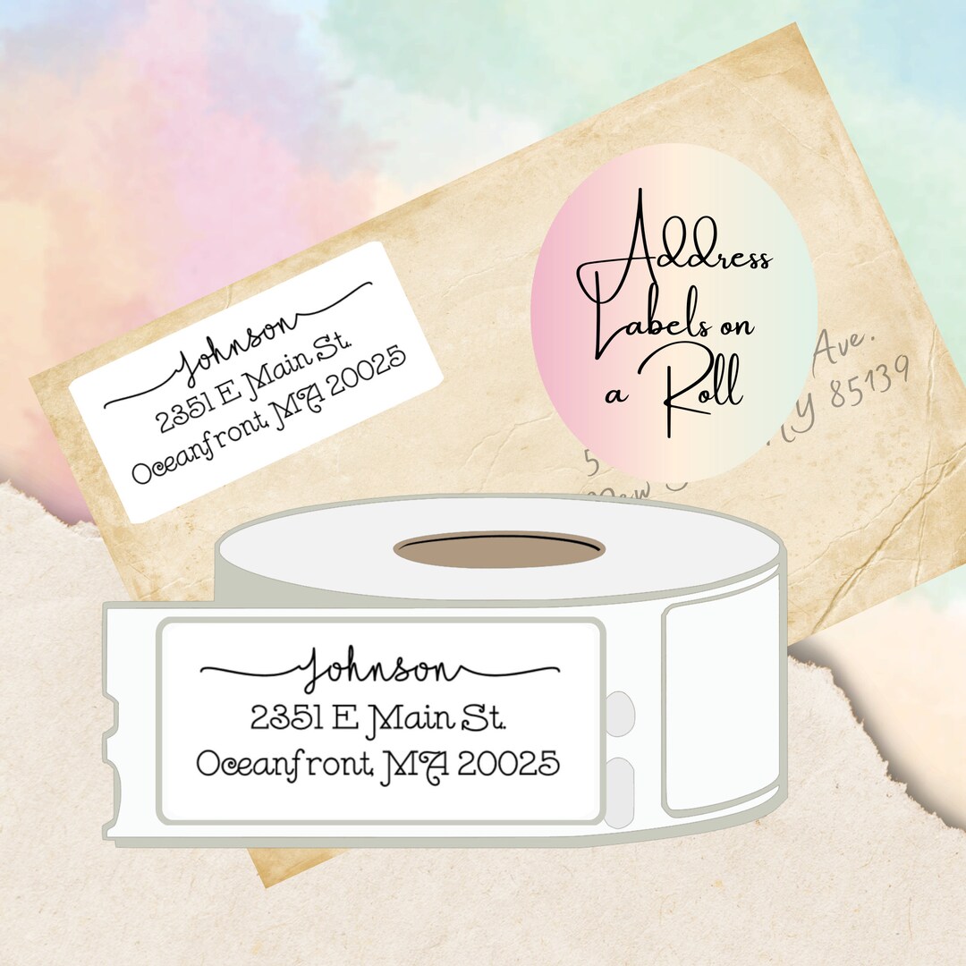 Custom Address Labels, Script Font Address Labels, Return Mailing Labels, Address Labels on a