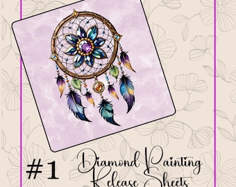 Dream Catcher Zodiac Birthday Colors, Diamond Painting Release Sheets