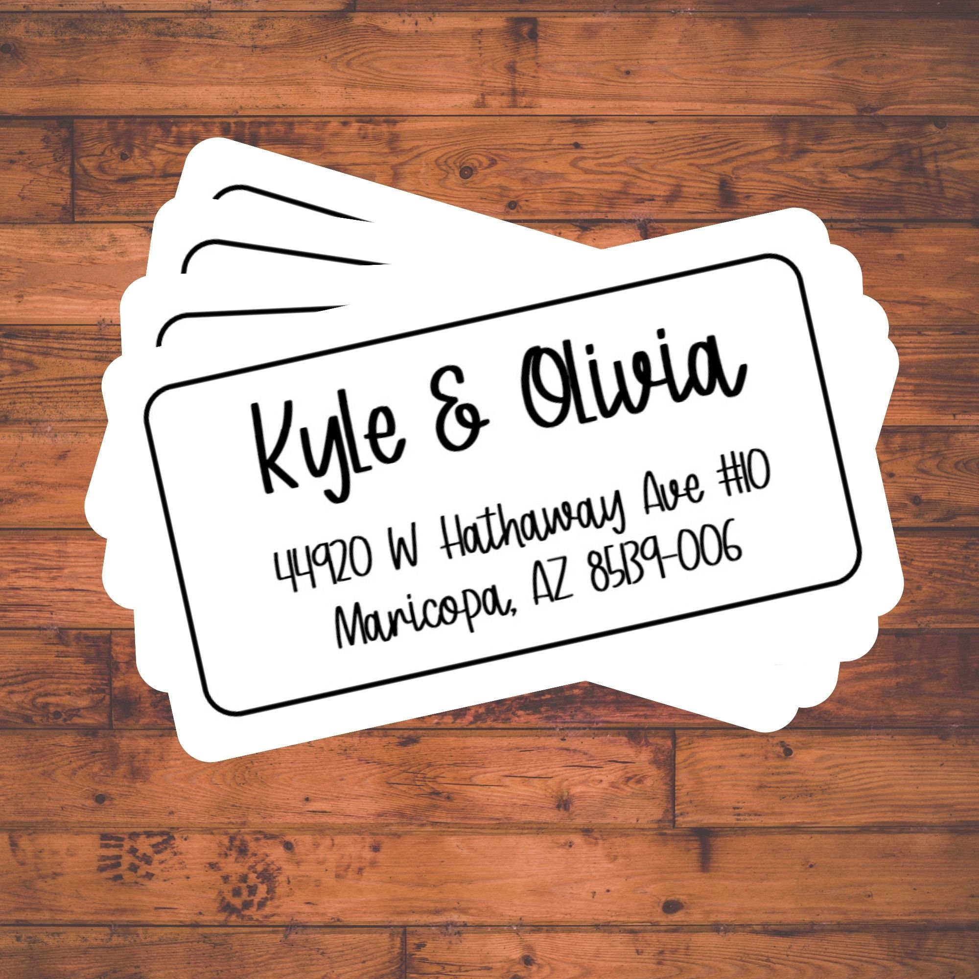 Foil Return Address Label Custom Address Label Printed Etsy