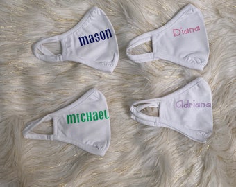 Reusable Custom Name Face Masks