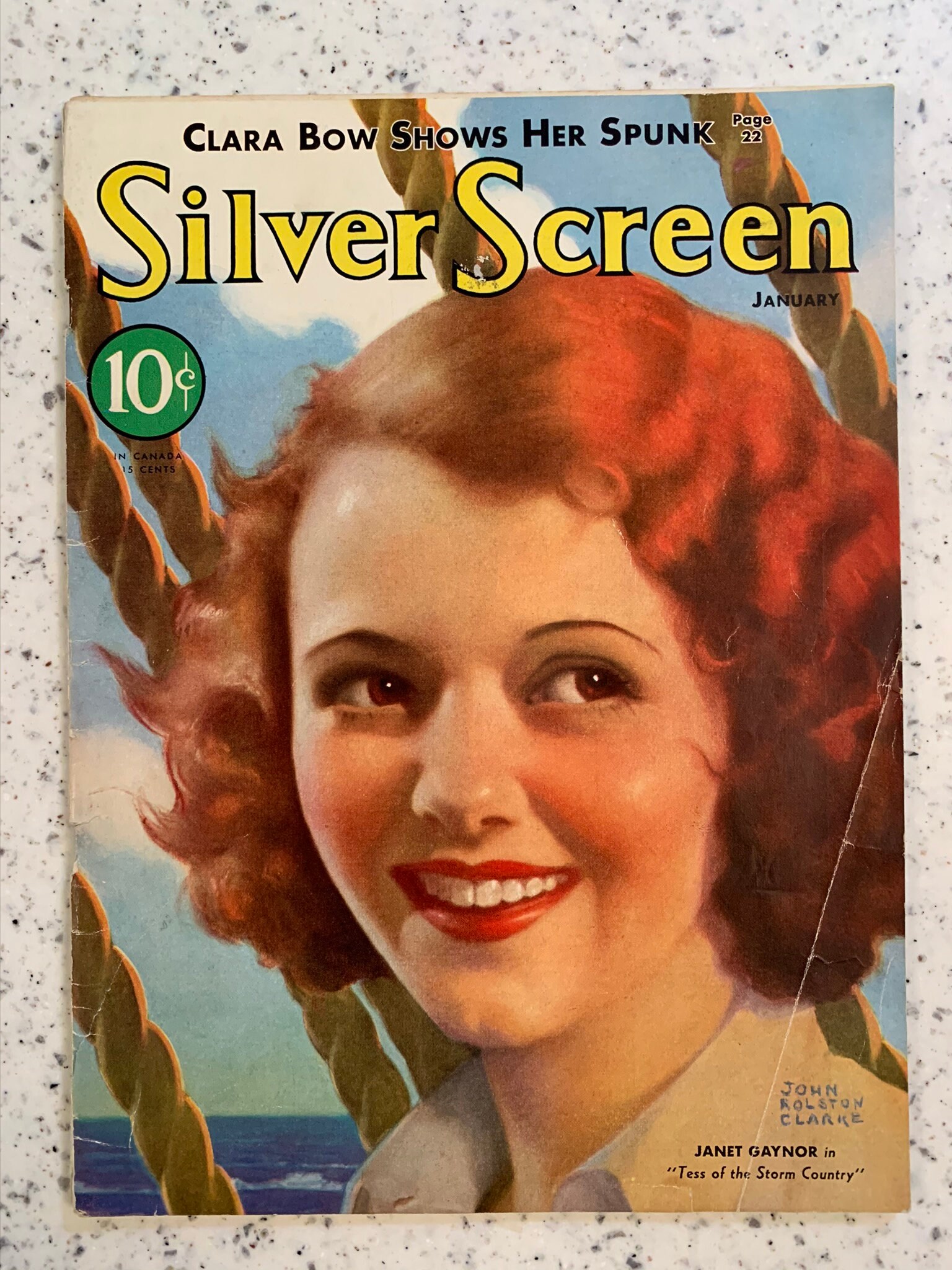 Original 'Silver Screen' Magazine January 1933 Issue Gaynor