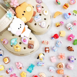 Shoe charm - kawaii cute food kpop accessories organizer box