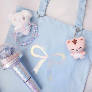 SEVENTEEN Say The Name tote bag - Ribbon - Bow - Carat Club - Kpop