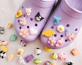 Shoe charm accessories - kawaii cute food kpop flower