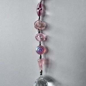 Pink Suncatcher with Crystal