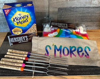 S'mores Marshmallow Sticks With Storage Bag