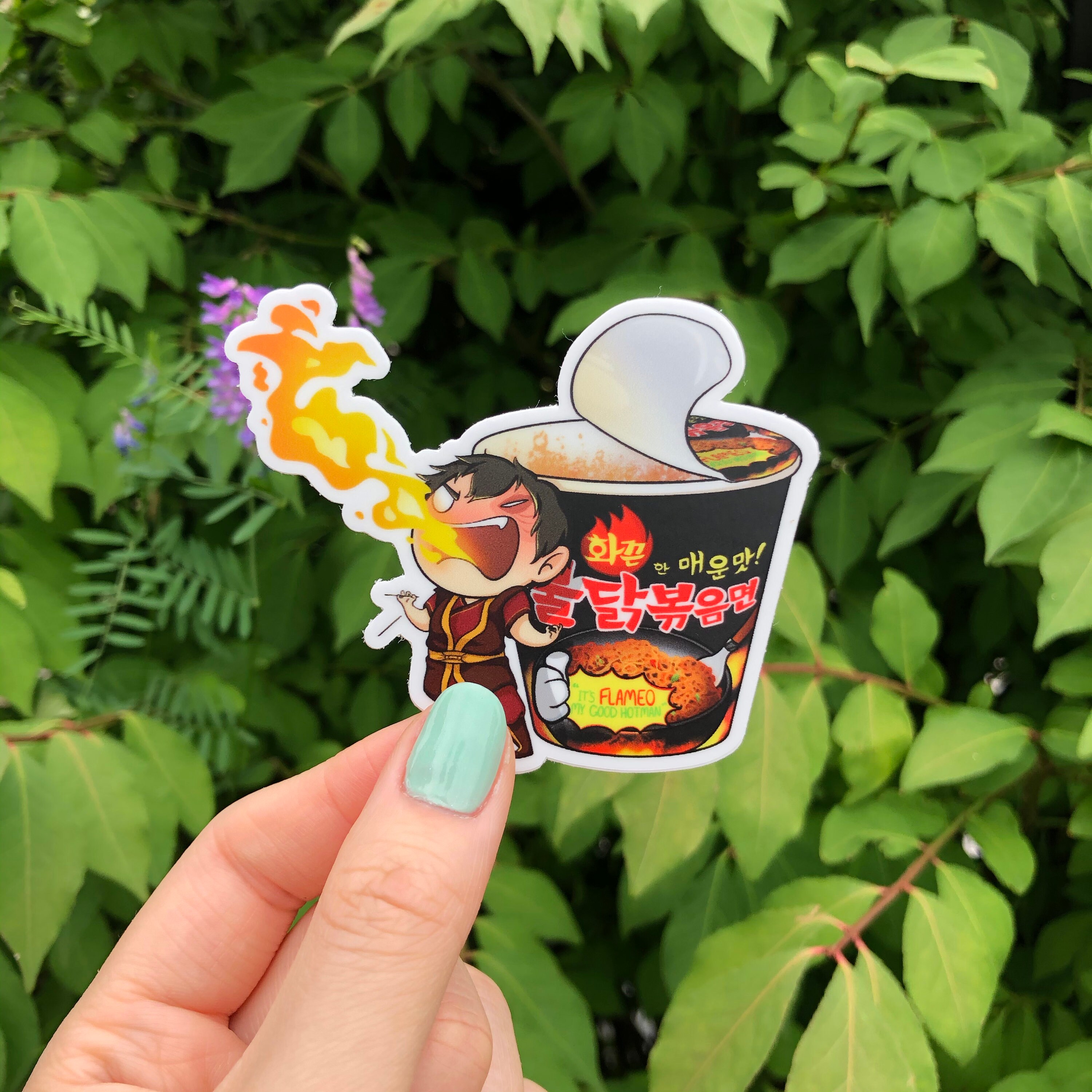 Zuko Fire Noodle Lord Vinyl Sticker | 3" Avatar: The Last Airben…