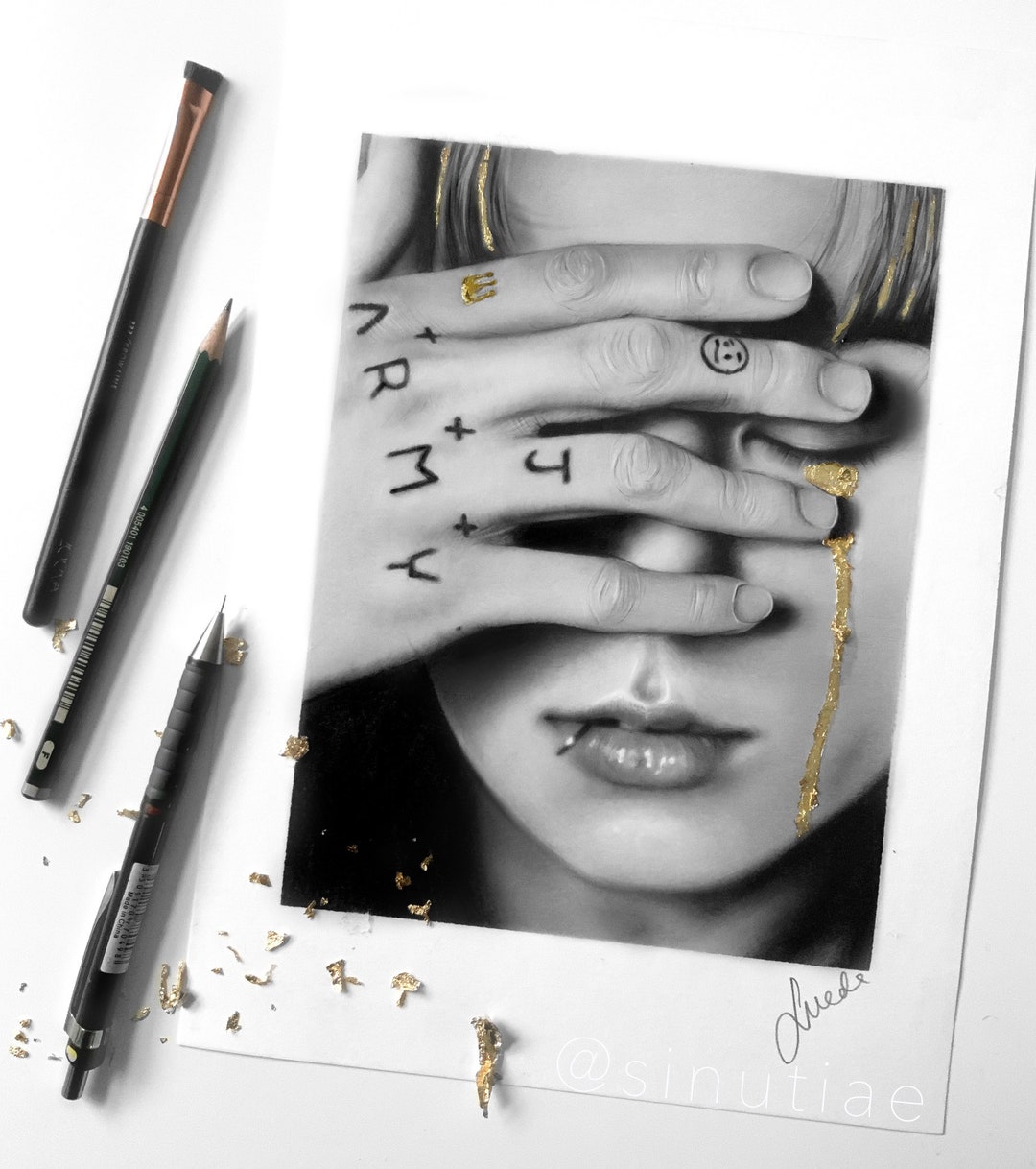 BTS Jungkook Pencil Drawing : PRINT From Original Fanart - Etsy Canada